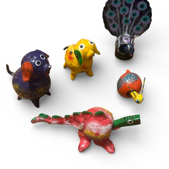 Other - Vintage Mexican Folk Art Bobble Figurines